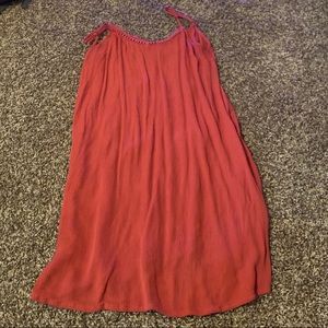 Coral Mossimo Strapless Dress
